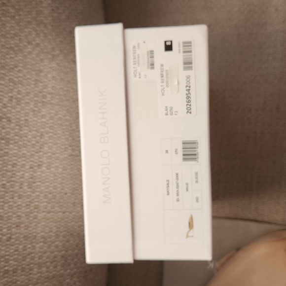 MANOLO BLAHNIK Maysale 70 Suede Mules - Picture 10 of 10